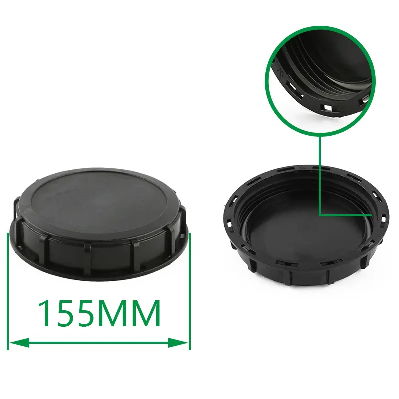 CT bağlantı IBC plastik saklama kutusu IBC kapağı 163mm Tote üst kapakları için 1000L IBC tankı