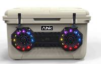 RH45S Portable Rotomolded Cooler Box Haut-parleur BT intégré pour une utilisation en extérieur-Idéal pour les canettes de nourriture et les boissons avec motif de logo