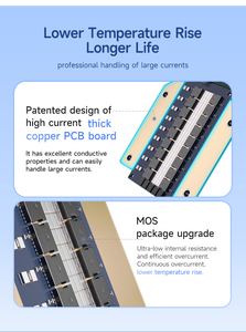 BMS intelligent à équilibrage actif 4S-24S 40A-500A pour pack de batteries lithium-ion Li-ion LifePO4 12V 48V avec identification automatique BMS 16S - Product Image 6