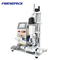 Machine de capsulage semi-automatique à moteur servo mécanique pour bouchons filetés antivol de bouteilles en plastique (bouteilles/min)