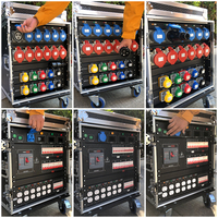 Caja de Distribución de Energía Portátil Profesional Personalizada para Escenario Sistema Trifásico de 5 Pines Gabinete de Energía para Sonido Iluminación y Eventos