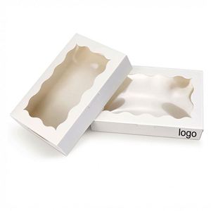 Caja de Embalaje de Papel para Pasteles y Donas Horneadas, Ecológica, Reciclable y de Lujo, con Ventana e Impresión Personalizada para Sushi - Product Image 1