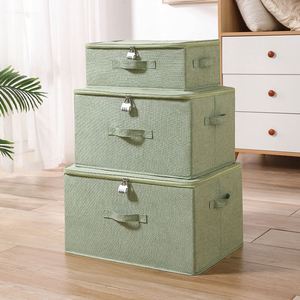 <b>Extra</b>-<b>Large</b> Collapsible <b>Storage</b> <b>Box</b> <b>with</b> <b>Lid</b> Multi-Purpose Linen Closet Organizer Bins - Product Image 5