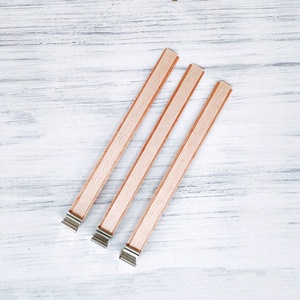 Wholesale Double Layered Soy Candle Crackling <strong>Wood</strong> <strong>Wicks</strong> for Candle Making - Product Image 2