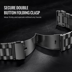 Eraysun Thép Không Gỉ Nhanh Chóng Phù Hợp Ba Hạt Ban Nhạc Đồng Hồ Cho Garmin Fenix 7 6 5 22Mm Thông Minh Dây Đeo Đồng Hồ - Product Image 4