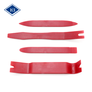 Kit d'outils de démontage de garnitures de voiture en fibre de nylon, 5 pièces, pour panneaux de porte, audio, tableau de bord, clips et attaches, en acier au carbone - Product Image 4