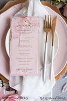 Cartes de table personnalisées faites à la main en papier pour mariage, menus, noms des invités, étiquettes vert olive, impression UV, salutation