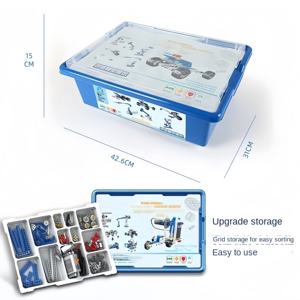 396 पीसी रिचार्जेबल प्रोग्रामेबल बिल्डिंग ब्लॉक ब्लूटूथ शैक्षिक शक्ति मशीन विज्ञान शिक्षण के लिए सेट - Product Image 5