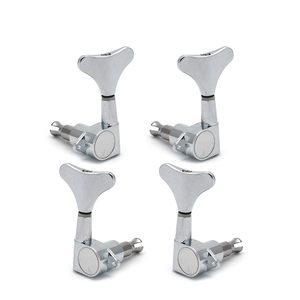 Clés d'accordage professionnelles pour guitare basse électrique, 2 droites 2 gauches - Chevilles de remplacement durables chromées/dorées/noires, accordeur de guitare OEM/ODM - Product Image 4