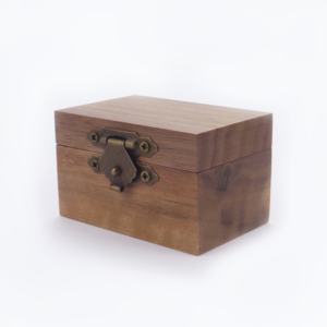 Poya küçük takı ambalaj maun zeytin Koa ceviz Zebrawood ahşap halka kutusu - Product Image 2