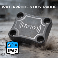 Resistente Calor Cerámica RFID Etiqueta 200℃ Alta Temperatura Sobre Metal UHF ISO18000 6C EPC Gen2 para Automóvil Fabricación