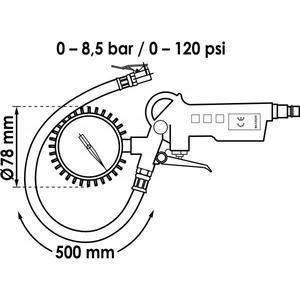 VIGOR - V6905 Inflador de neumáticos-EAN 4047728069052 ACCESORIOS HERRAMIENTAS DE AIRE - Product Image 2