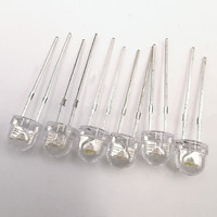 Chapeau de paille LED Diode Lumière Couleur Rouge Diodes LED Lentille diffuse Production OEM Prix bas
