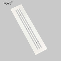Diffuseur de ventilation rectangulaire en aluminium à grille linéaire, pour sortie murale dissimulée, style victorien, garantie 1 an