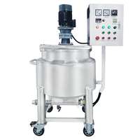 Vente chaude Réservoir de mélange en acier inoxydable avec agitateur 500 litres Machine de mélange de savon liquide Réservoir de mélange de chauffage liquide