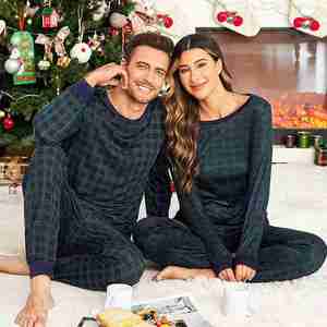 Green Christmas Matching <b>Pajamas</b> a Xmas Winter Sleepwear Bamboo <b>Mens</b> Womens Homewear Loungewear Soft Cotton Modal Pj <b>Sets</b> Xmas - Product Image 4