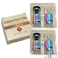 Étiquettes personnalisées pour flacons miniatures de 3 ml, 10 ml, 15 ml, autocollants en vinyle imperméables pour peptides