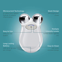 Équipement de beauté Double Menton Microcourant Masseur Facial Rouleau Micro Courant Lifting Masseur Facial pour Usage Domestique
