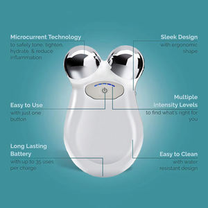 Equipo de belleza Masajeador facial de microcorriente de doble mentón Rodillo Masajeador facial de estiramiento facial de microcorriente para uso doméstico - Product Image 2