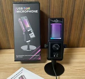 Hot Selling Noise Cancelling Condenser <b>Microphone</b> CM-100 USB RGB Wired <b>Microphone</b> Desktop <b>Microphone</b> <b>for</b> Live Recoding - Product Image 1