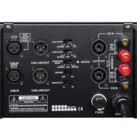 Amplificateur de puissance professionnel 2 canaux TD26 2600W 8 ohms, classe active 4 ohms, métal, subwoofer de scène 18 pouces XLR