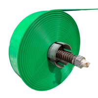 Tuyau d'arrosage plat en PVC souple vert haute pression de 1, 2, 3, 4, 5, 6 pouces pour l'agriculture