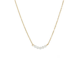 EManco Collier ras-du-cou tendance à double couche en acier inoxydable 316L plaqué or 14K pour femme - Idéal pour mariage et soirée - Product Image 5