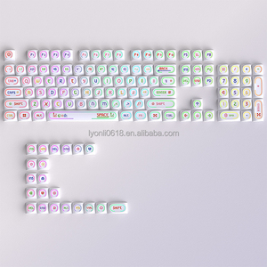 Juego de Teclas Giratorias PBT Blancas con Retroiluminación RGB, Teclas Personalizadas para Teclado Mecánico OEM - Product Image 2