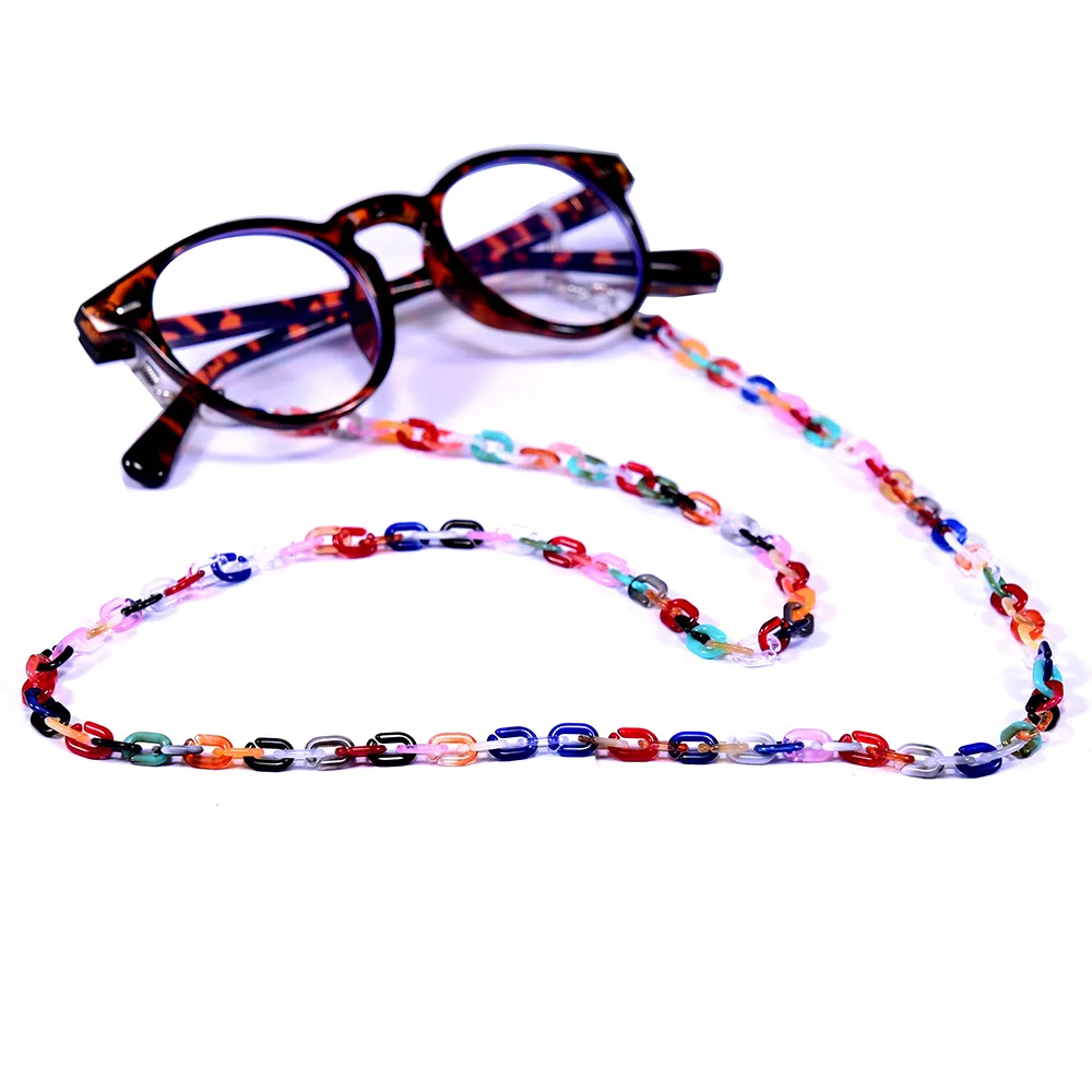 Fashion Acrylic Women's Glasses Chain Trendy Colorful Sunglasses Holder Lanyard Strap Neck Chains for Men Eyeglasses Accessories