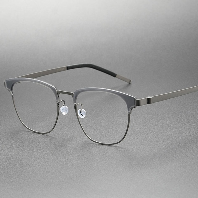 High Quality Luxury Titanium Frame Spectacle Frames for Women Solid Optical Eyewear with High Fashion Style