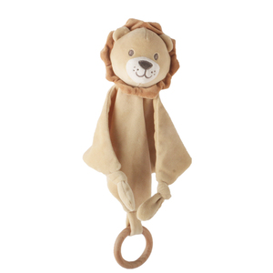 Paquete de 4 edredones de felpa de Koala, León, Panda, <span class=keywords><strong>mono</strong></span>, manta de seguridad para bebés, <span class=keywords><strong>mordedor</strong></span> de madera, anillos, juguetes relajantes para dormir, suave y ecológico - Product Image 5