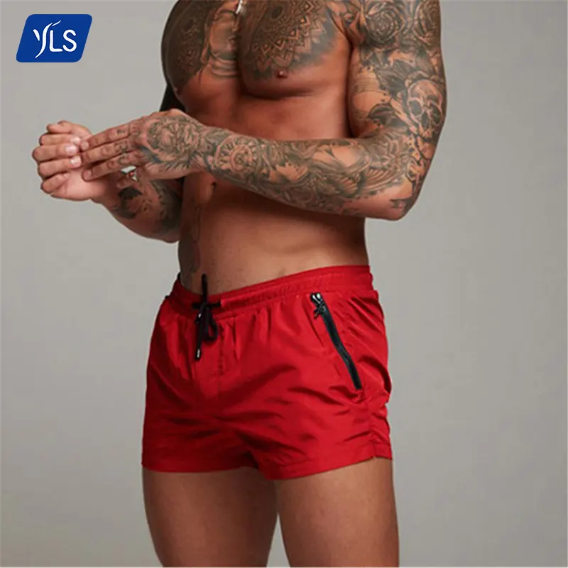 YLS Großhandel Anpassen Lauftraining Jogger Shorts Herren gewebte leichte Sportswear Athletic Shorts Herren