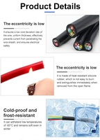 Kabel Silikon 2/3/4 Inti, Tembaga Berlapis Timah, -60 ℃ ~200 ℃   Kabel Kontrol Tahan Air, Fleksibel, Tahan Penuaan, dan Tahan Suhu Tinggi
