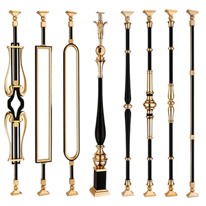 Modern gestaltete Aluminium-Treppen geländer pfosten für Villa-Treppen Langlebige Veranda-Geländer-Funktionen - Product Image 5