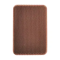Tapis de litière pour chat en EVA double couche imperméable, pliable, lavable, anti-sable, pour le nettoyage des animaux de compagnie