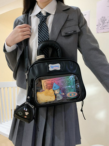 Zaino Ita Personalizzato a Forma di Agnello Adorabile con Finestra Trasparente per Esposizione Merch Anime - Product Image 3