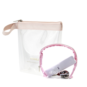 กระเป๋าเครื่องสำอาง PVC ขนาดเล็กมีซิปกันน้ำแบบพกพากระเป๋าเครื่องสำอางเดินทางใส - Product Image 4