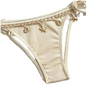 Bikini da donna blu <span class=keywords><strong>cielo</strong></span> Beachwear Nice Shell Three-Point Formula Open Back Personalizzato 2026 Hot Sandbeach - Product Image 6