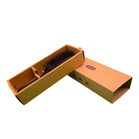 Peigne en papier kraft avec brosse à cheveux à impression personnalisée, boîte d'emballage, peigne de massage à coussin d'air, boîtes cadeaux coulissantes en papier avec manchon