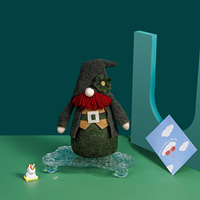 Ornement en peluche Tomte de Pâques gnomique suédois en coton avec éclairage pour la maison en Irlande du Nord, pour plateau à étages ou bureau