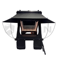Tente de toit triangulaire SNDN X Hinge en aluminium, imperméable, grand espace, pour camping 4x4 tout-terrain, pliable, 4 personnes