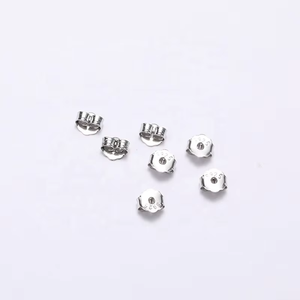 Accesorios para Pendientes, Tapones para Pendientes de Plata de Ley 925, Tapones para Orejas de Silicona Plástica - Product Image 2