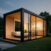 CE 20Ft 40ft Maison Conteneur Modulaire Préfabriquée Pliable et Mobile, Type Villa, avec Une Chambre, pour Café, Bureau ou Habitation