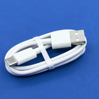 Câble de données USB2.0 Type-C en PVC, 50 cm, 3A, compatible avec les téléphones mobiles, les banques d'alimentation et les ordinateurs