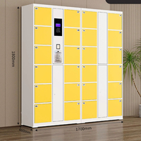 Système de casier intelligent pour salle de sport Armoire métallique Armoire de rangement intelligente pour colis Casier électronique intelligent pour livraison de colis pour parc de plage
