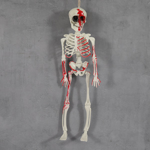 Di alta qualità cornice ossea scheletro di Halloween casa stregata decorazione di oggetti di scena 40cm di plastica umana realistica appesa ornamento - Product Image 4