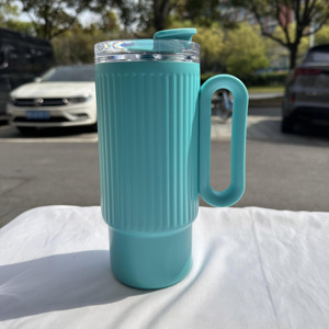 DD3984 New Arrival 40 oz Double Wall Vacuum Insulated Stainless Steel Cup Travel Keep Cold <b>Tumbler</b> <b>Handle</b> Straw 24-36 Hours - Product Image 2