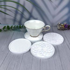 Moldes de fundición de resina hechos a mano para posavasos de silicona redondo estilo Ins DIY 10093 adornos decorativos herramientas para pasteles - Product Image 1