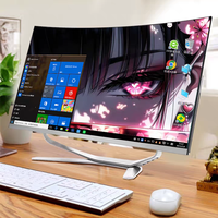 Ordinateur de bureau tout-en-un pour entreprise et jeux, double cœur, 23,8'' et 27'', barebone, 8 Go de mémoire, écran incurvé en option, processeur Core i3, i5, i7