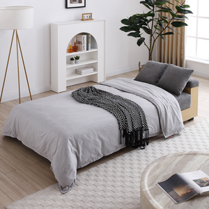 Modern Convertible Reclining Sleeper <b>Sofa</b> Multifunctional Double Folding <b>Sofa</b> <b>Bed</b> Storage Ottoman Box Drawer Living Room Hotel - Product Image 4